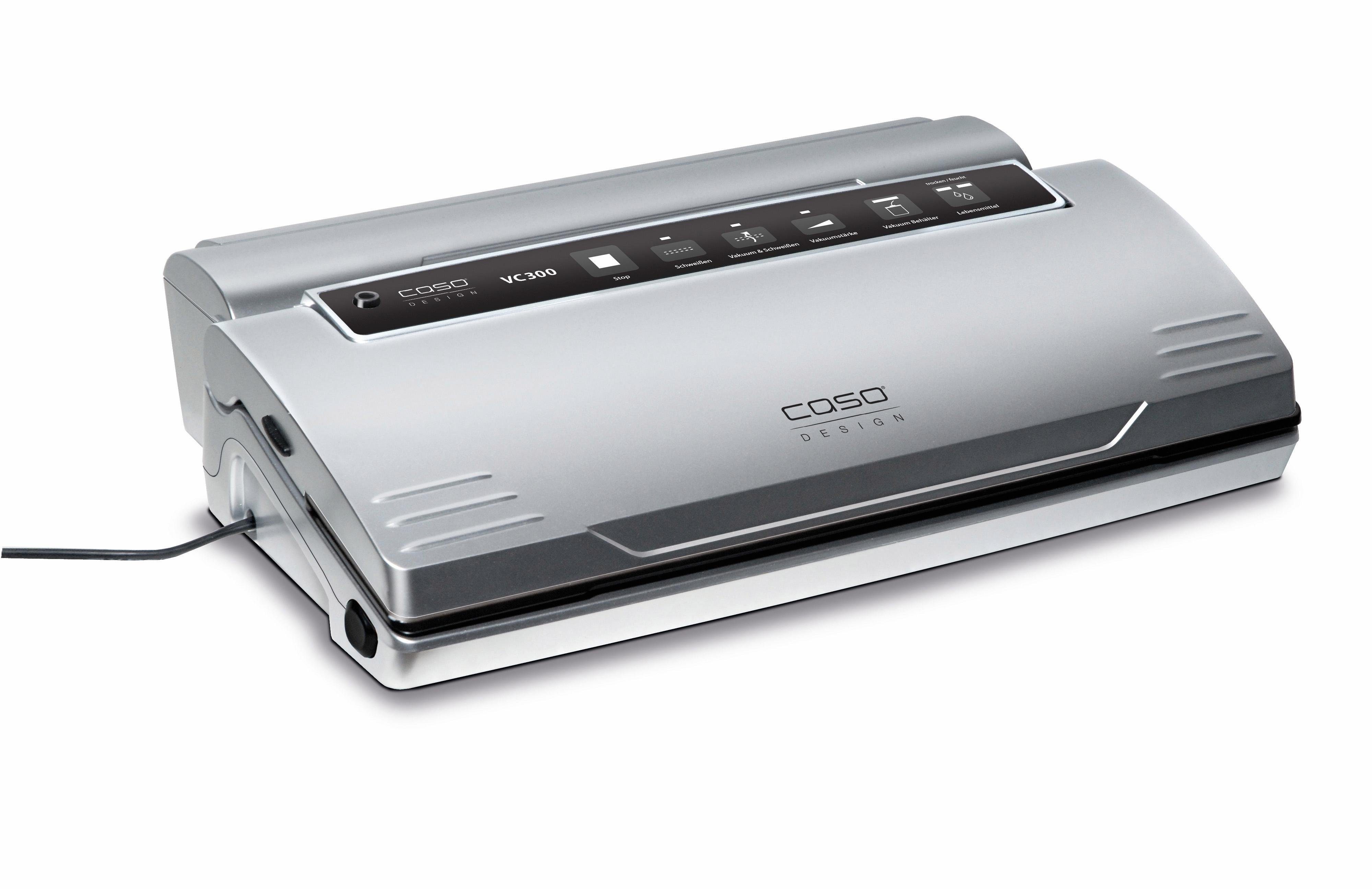 Caso Vakuumierer VC 300 Pro, 120W, inkl. 2 Profifolienrollen und 1 Vakuumierschlauch