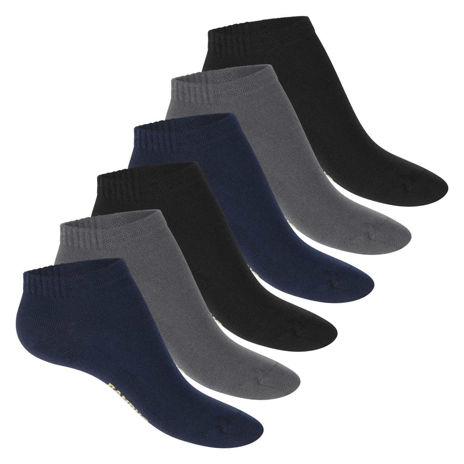 Footstar Kurzsocken Damen Bambus Sneaker Socken (6 Paar), Nachhaltige Viskose Mix