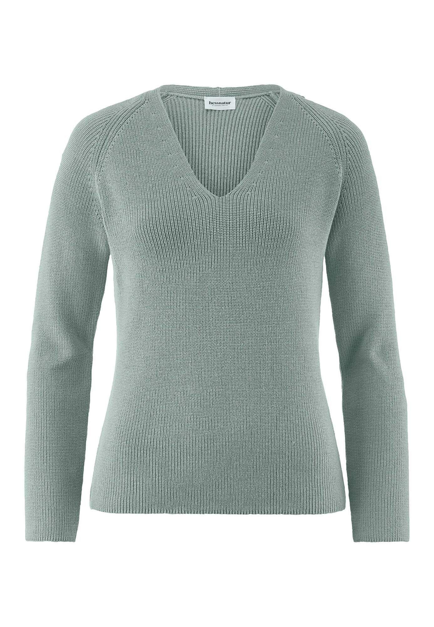 Hessnatur Strickpullover aus reiner Bio-Baumwolle (1-tlg)