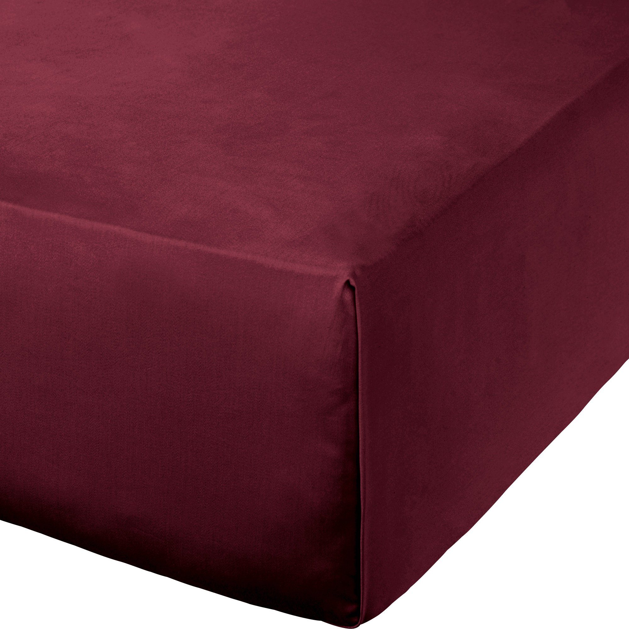 Erwin Müller Bettlaken Bettlaken "Landshut", Satin, (1 Stück), Uni
