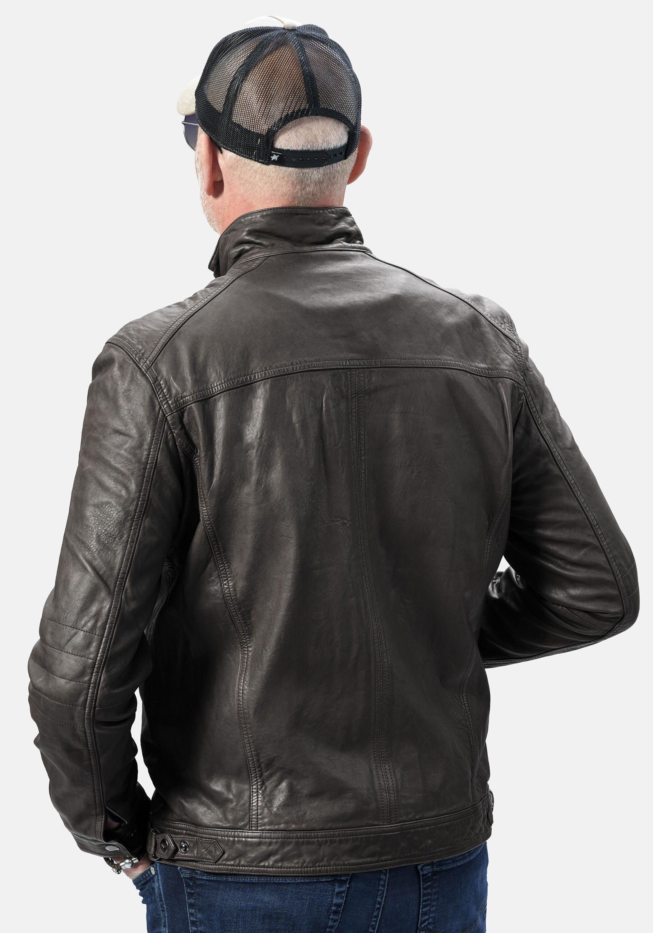 18N62 Lederjacke NEGASCON (1-St) aus weichem Leder