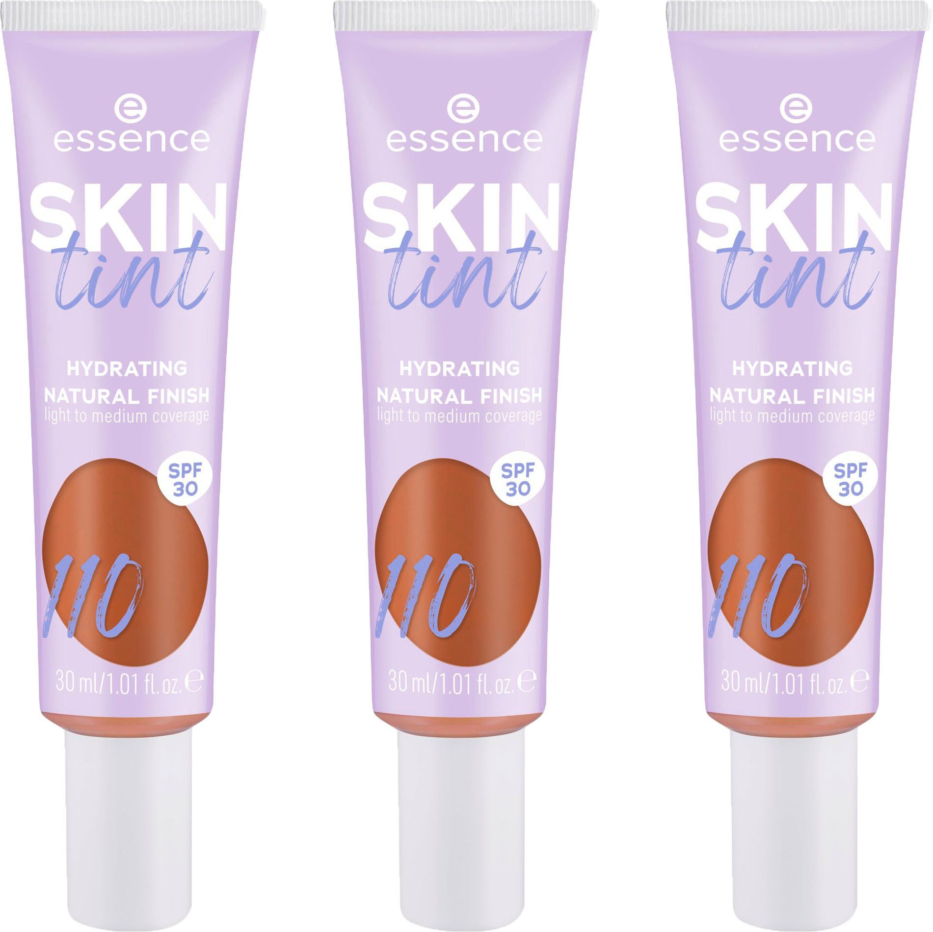 Essence Основа SKIN tint, 3er Pack, mit veganen Inhaltsstoffen