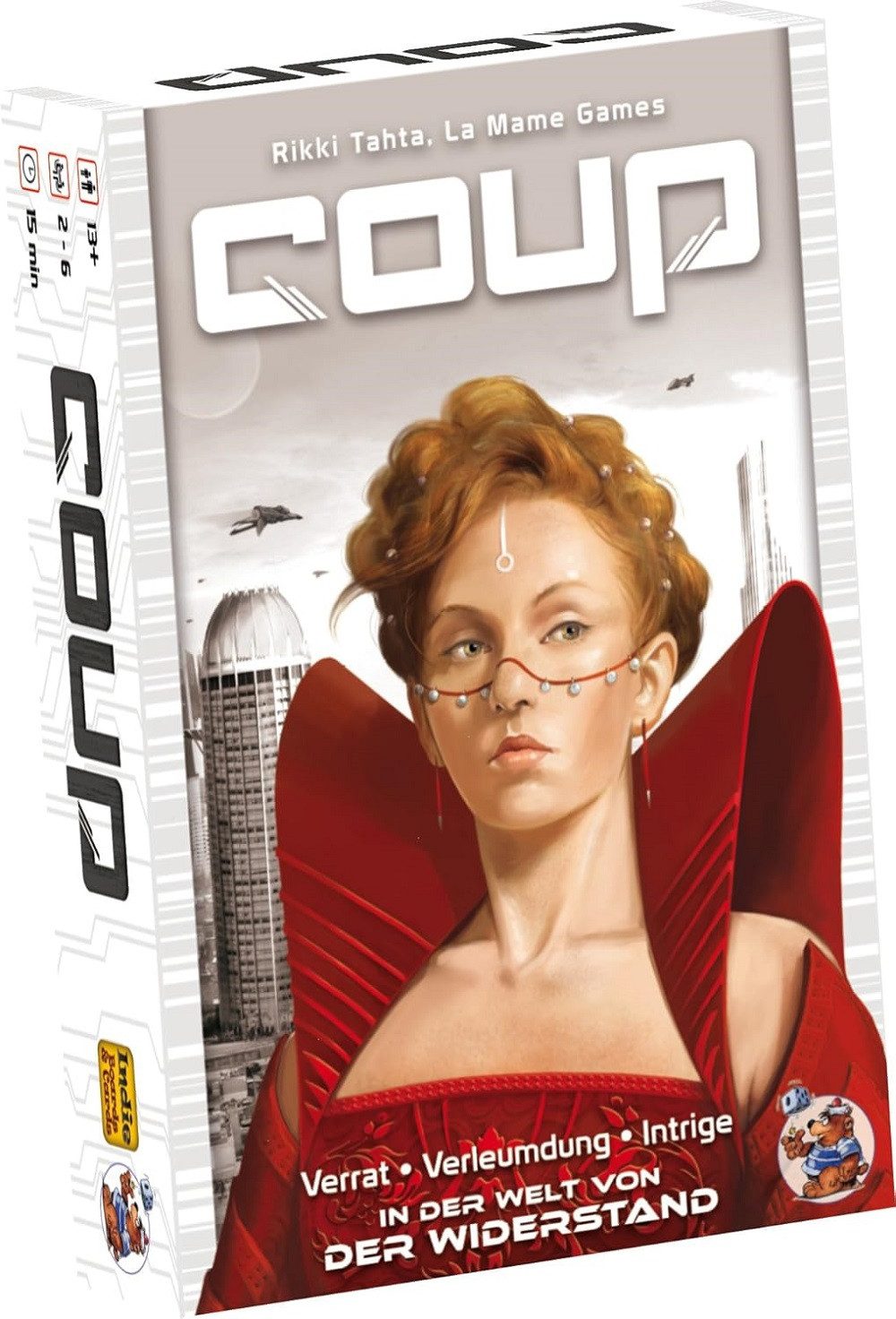 Heidelberger Spieleverlag Spiel Coup, Verrat, Verleumdung, Intrige - Kartenspiel, Familienspiel, Ein Spiel in der Welt von Der Widerstand