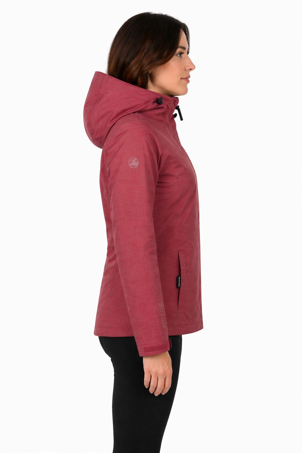 DEPROC Active Outdoorjacke LAVAL WOMEN Funktionsjacke, Wanderjacke, Regenjacke abnehmbare Kapuze