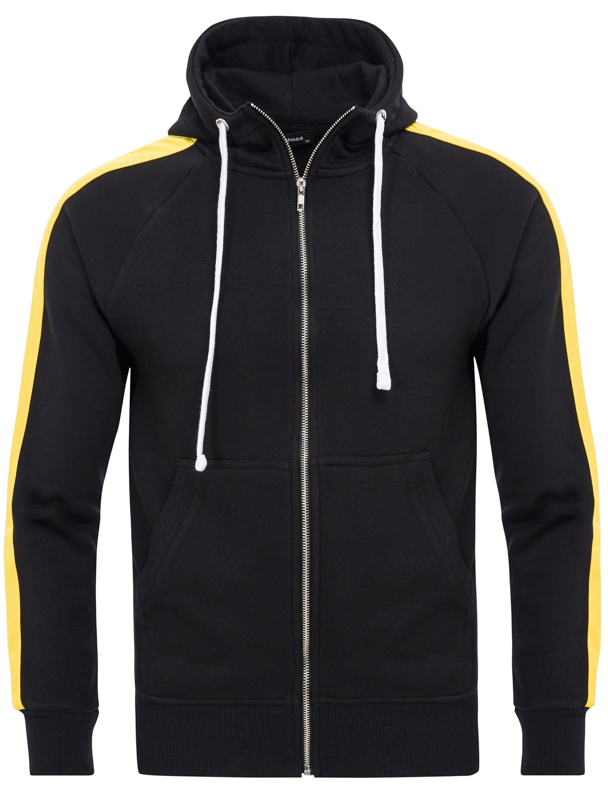 Pittman Kapuzensweatjacke Retro Zipper Hoodie Stripe günstig online kaufen