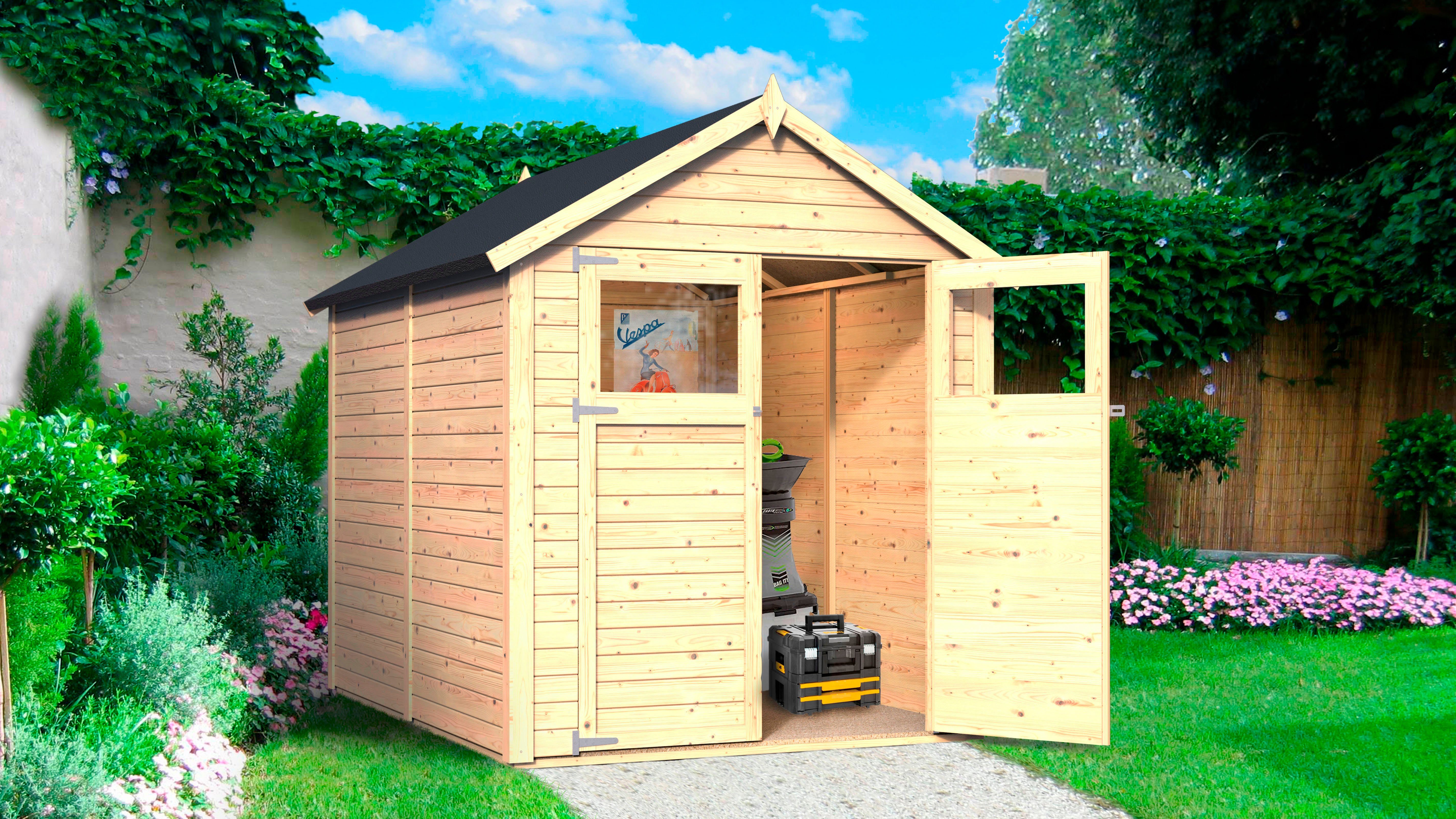 KONIFERA Gartenhaus Sylt 3, BxT: 202x252 cm, Inklusive Fussboden