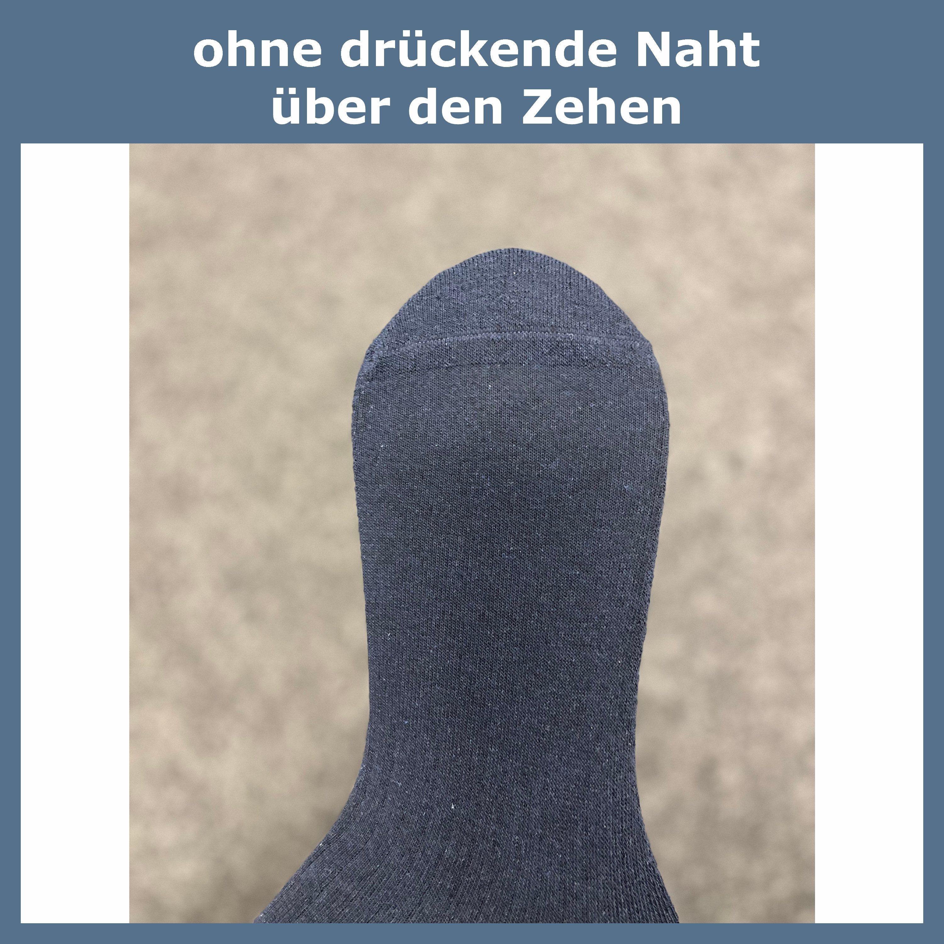 GAWILO Kniestrümpfe für Damen & Herren mit Plüschsohle zum Reiten, Wandern oder Alltag (4 Paar) Reitsocken in schwarz und kariert - mit Baumwolle & Komfortbund