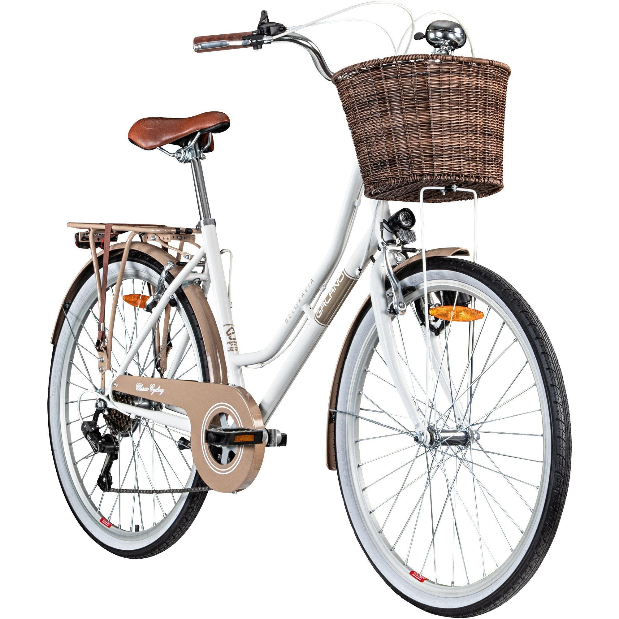 Fahrrad Mit Tiefem Einstieg 26 Zoll Galano Cityrad Belgravia, 6 Gang, Kettenschaltung, 26 Zoll Damenfahrrad