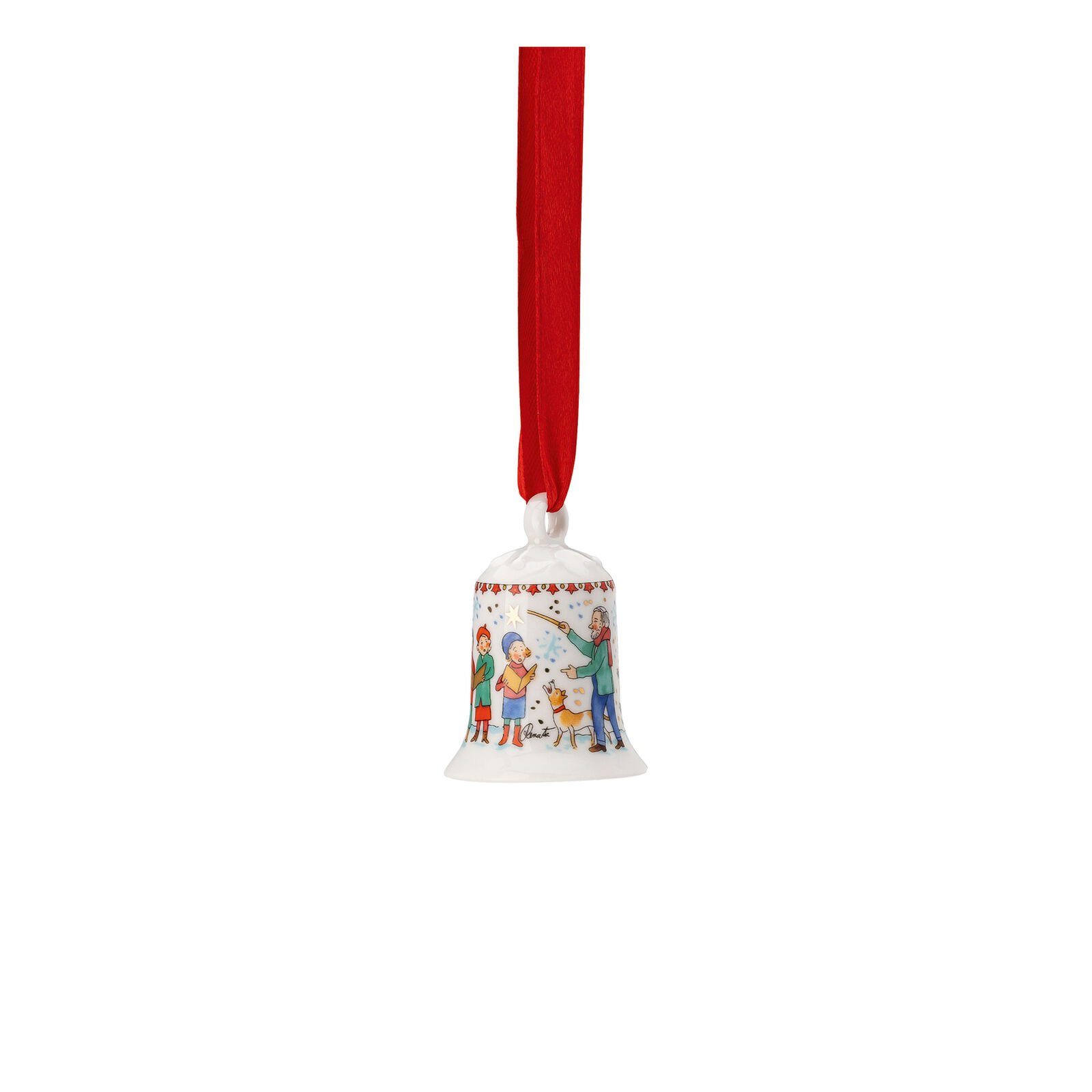 Mini-Glocke Weihnachtsklänge Sammelkollektion (1 mit Kinderchor Hutschenreuther St), liebevollen Details 23 Hängedekoration