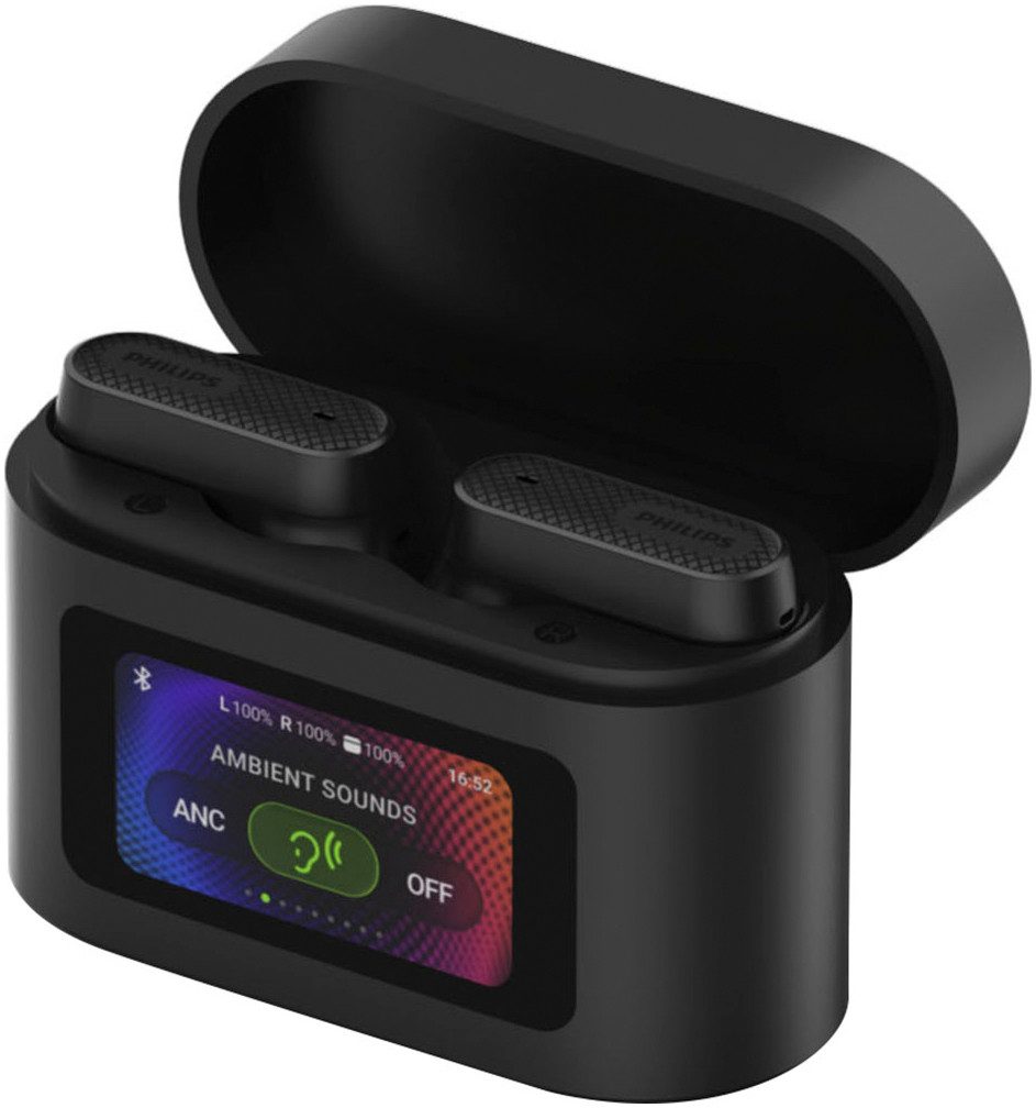 Philips TAT6000BK wireless In-Ear-Kopfhörer (Multi-Point-Verbindung, Noise-Cancelling, Rauschunterdrückung, Sprachsteuerung, kompatibel mit Siri, Google Assistant, Siri, Bluetooth)