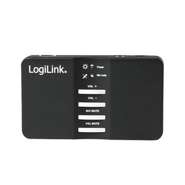 LogiLink USB Sound Box 7.1 8-Kanal USB-Soundkarte, Externer Soundprozessor, Computer Soundkarte mit Kopfhörer Anschluss