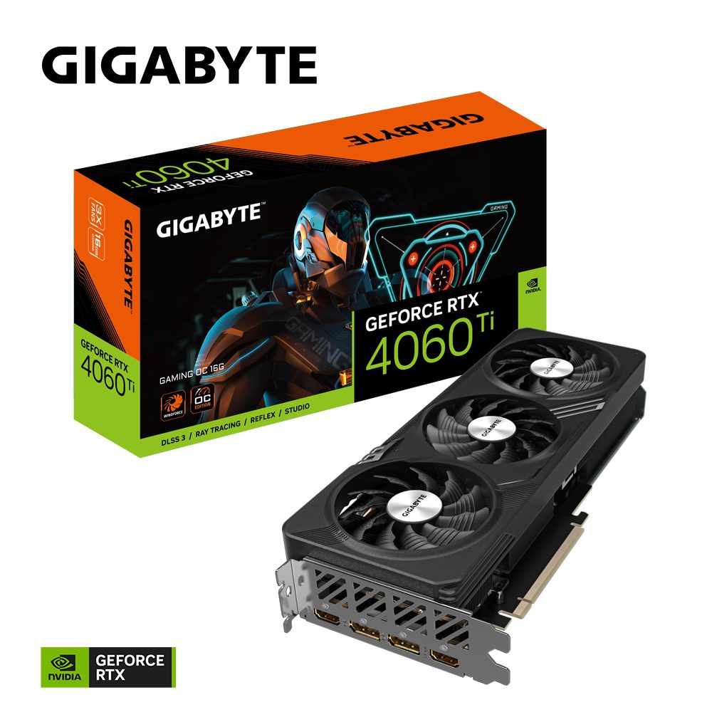 Gigabyte GeForce RTX™ 4060 Ti GAMING OC 16G Grafikkarte (16 GB, GDDR6)