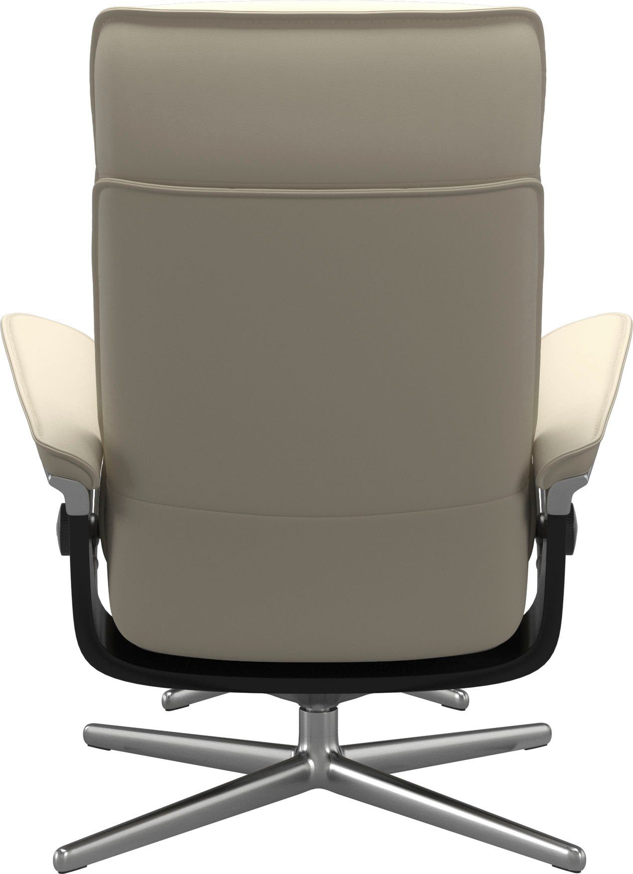Stressless® Relaxsessel Admiral (Set, Relaxsessel inkl. Hocker), mit Cross Base, Größe M & L, Holzakzent Schwarz
