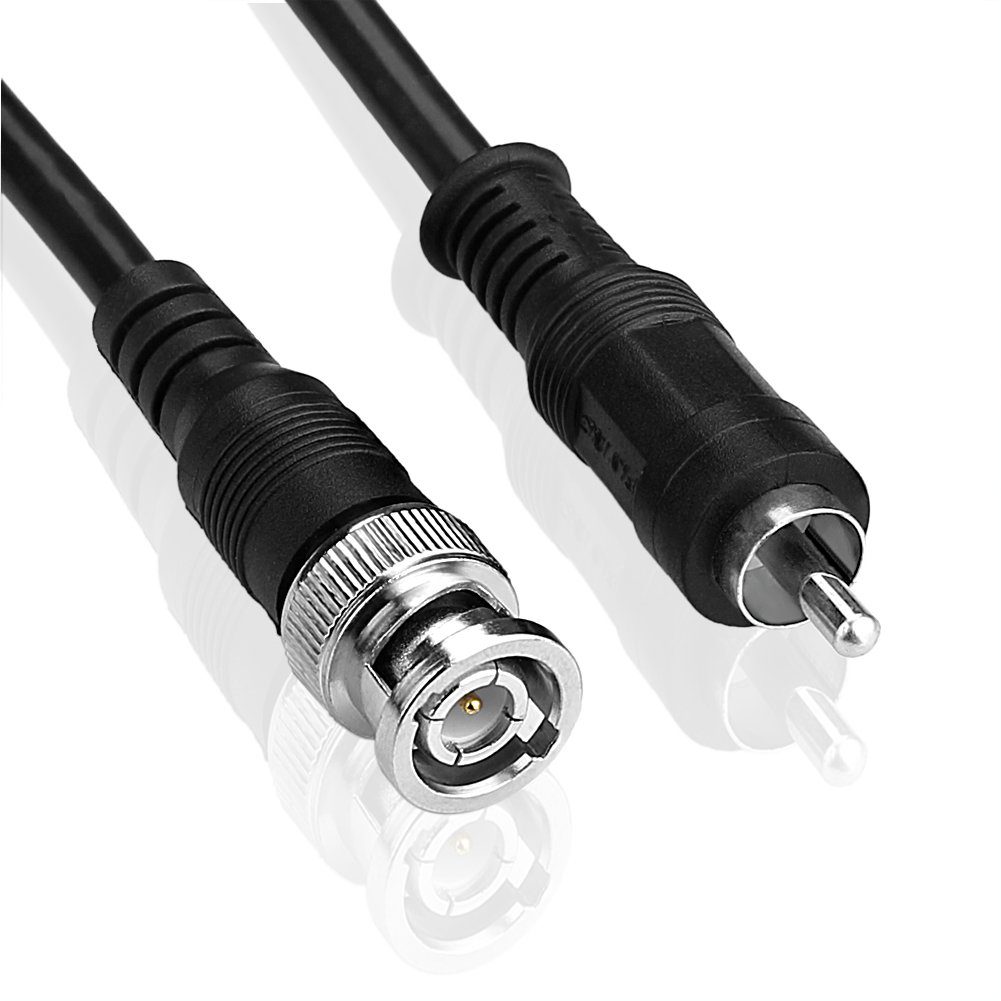 euroharry euroharry 3ft Koax/Koaxial RG59 RCA Stecker auf BNC Stecker Stecker Audio- & Video-Kabel