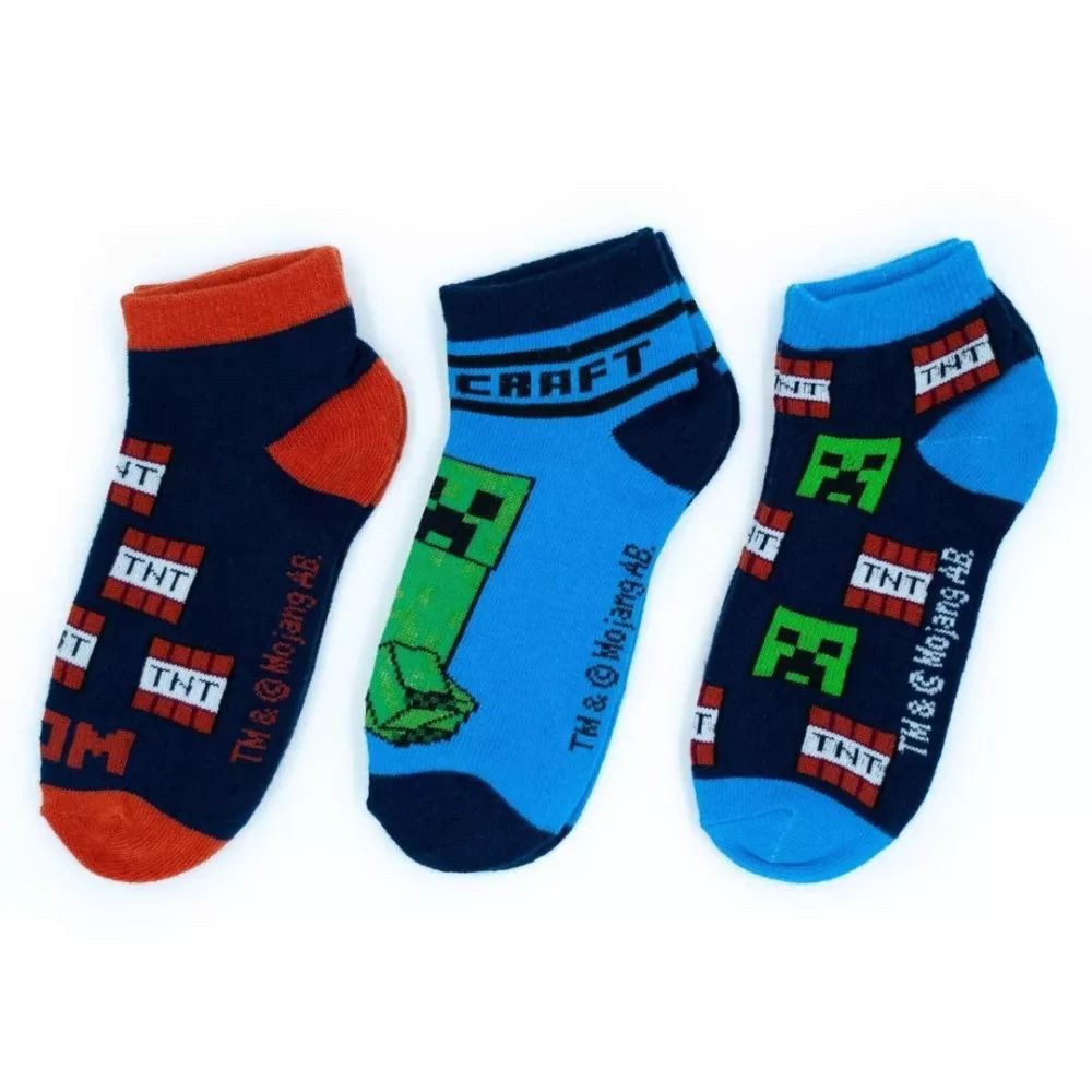 Minecraft Sneakersocken Minecraft TNT Sneakersocken für Kinder 23/26 27/30 31/34 35/38