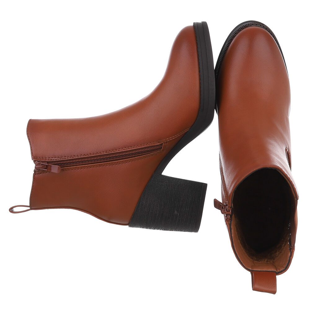 Ital-Design Stylischer Chelsea Boot mit Blockabsatz für Damen High-Heel-Sti günstig online kaufen