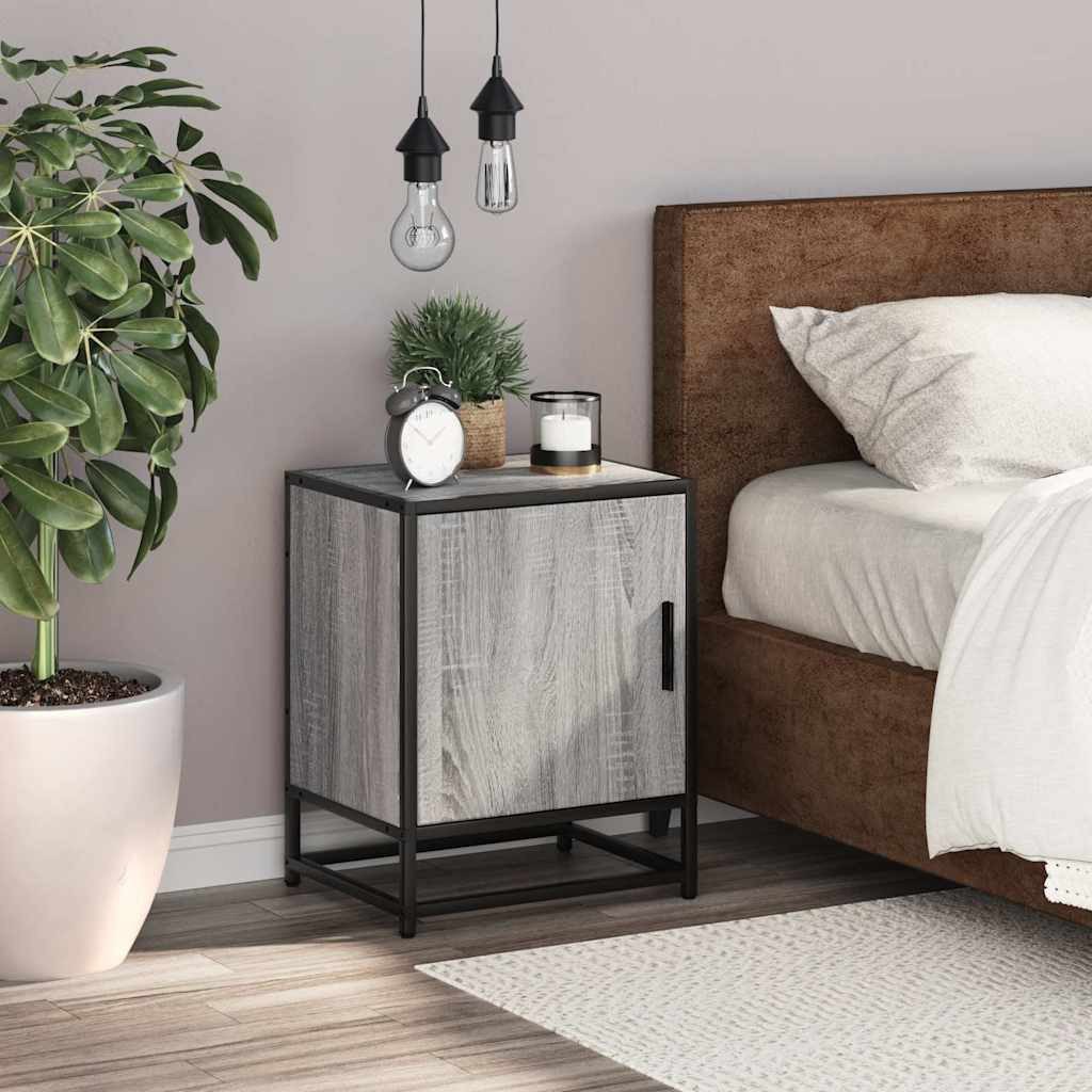 vidaXL Nachttisch Nachttisch Grau Sonoma 40x31x50 günstig online kaufen