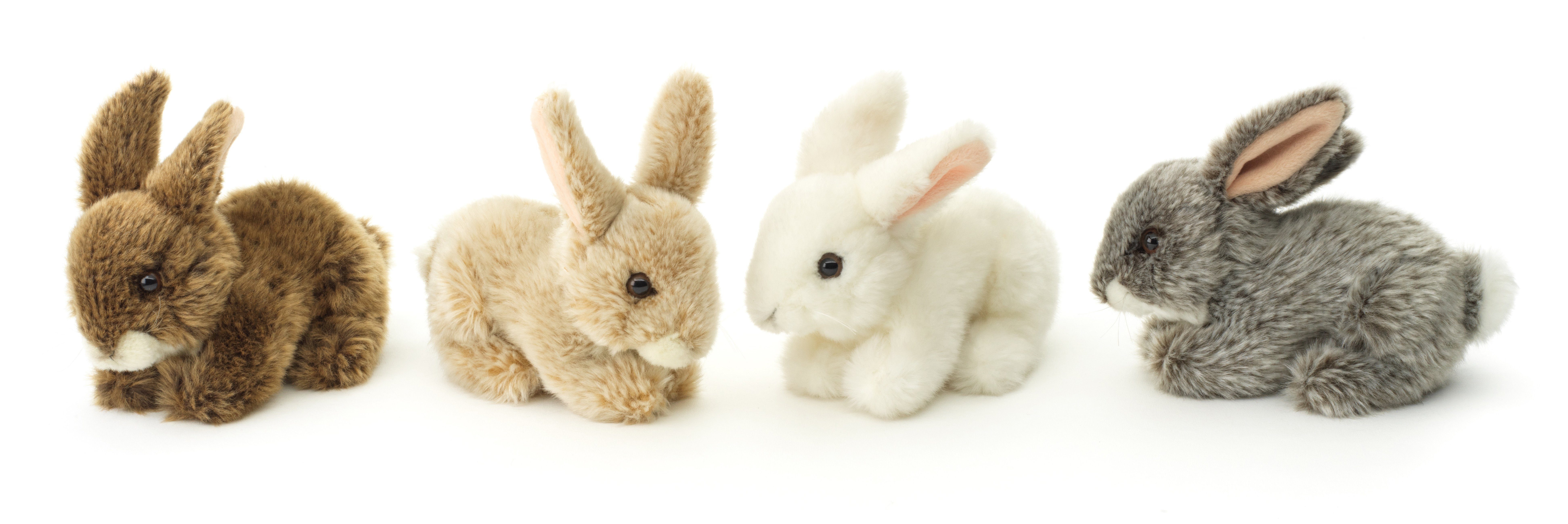 Uni-Toys Kuscheltier Hase, liegend - versch. Farben - 18 cm - Plüsch-Kaninc günstig online kaufen