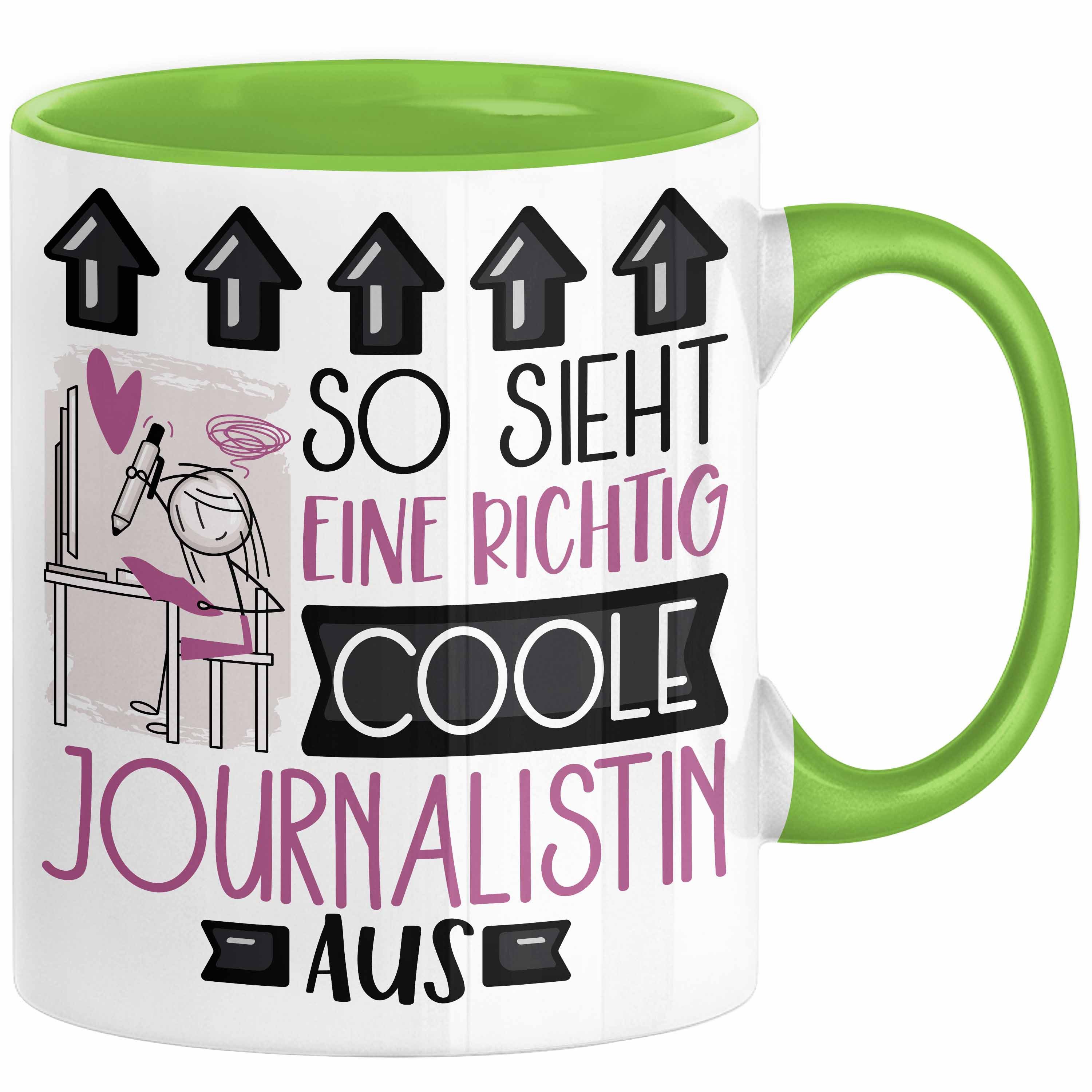 Tasse Journalistin Geschenk Tasse Geschenkidee für Journalistin Geburtstag W