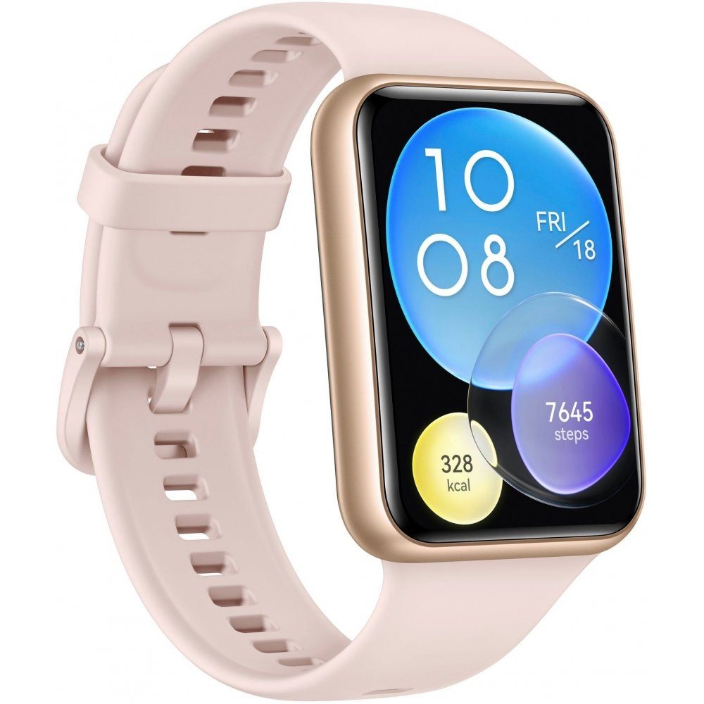 Huawei Fitness-Tracker Watch FIT 2 Active, Silikonarmband in Sakura Pink