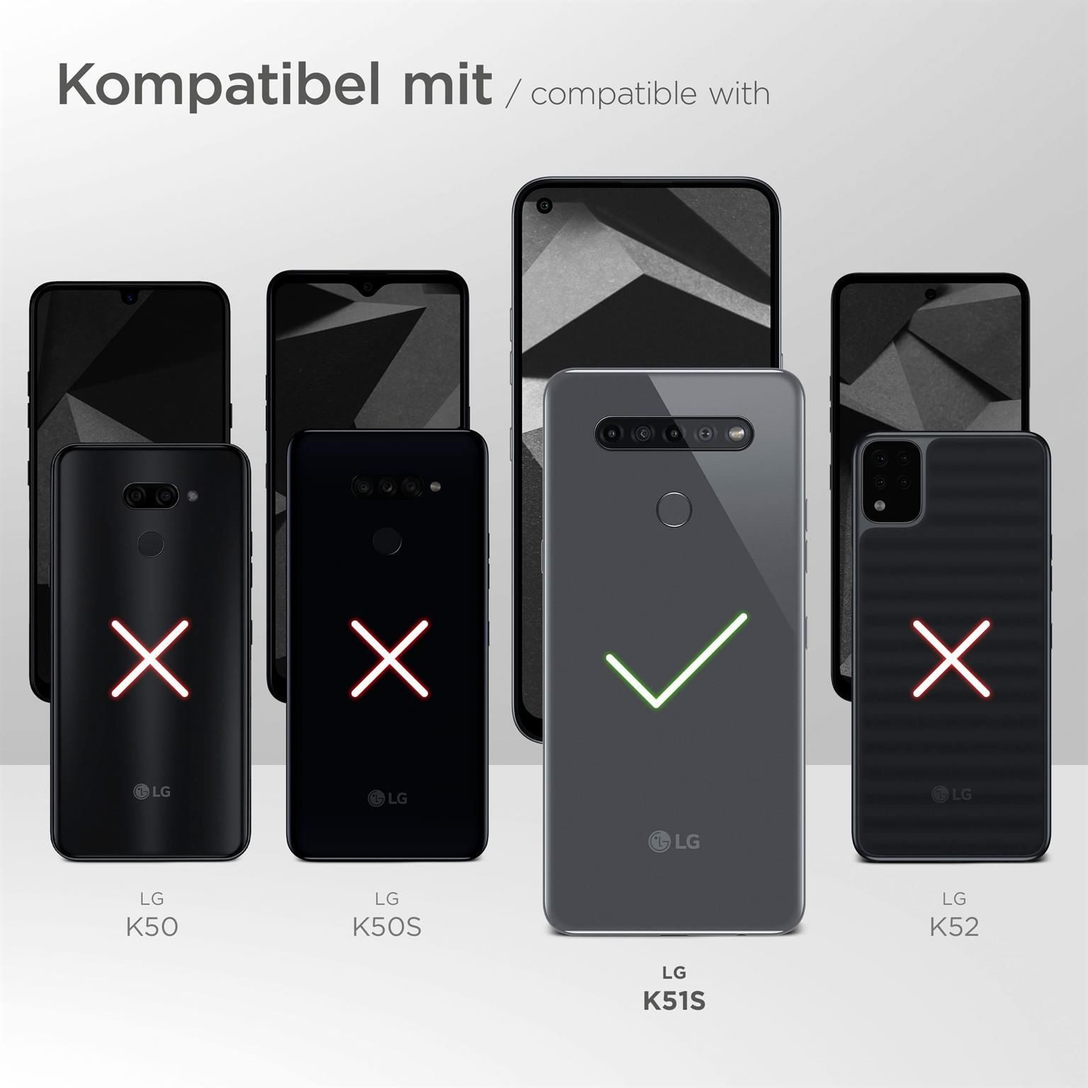ONEFLOW Handyhülle für LG K51S Wasserdichte Tasche BeachBag Schwarz 6,55 Zoll, Hülle mit Touch Kamera Fenster IPX8 Unterwasser-Tasche zum Schwimmen