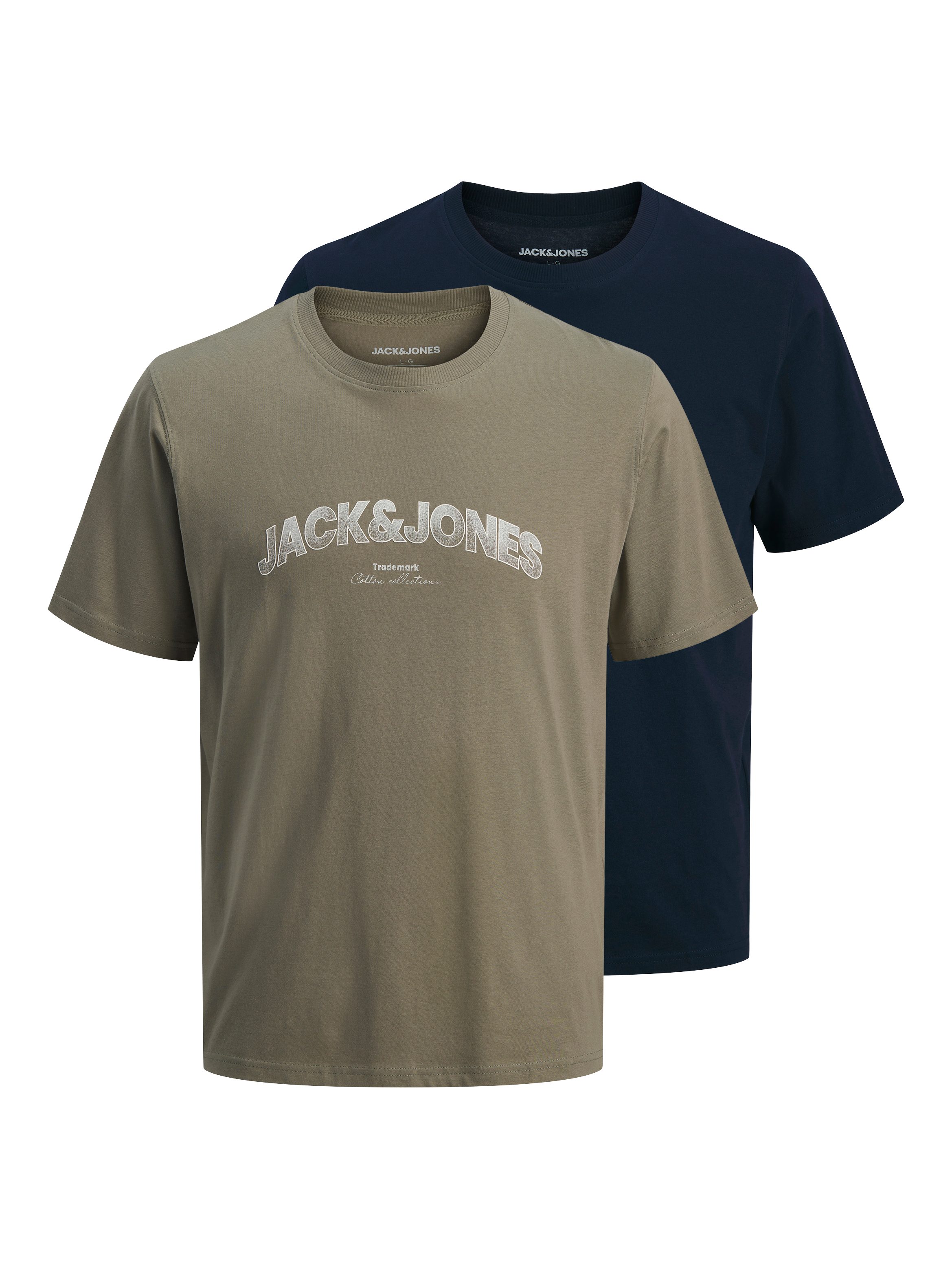 Jack & Jones Junior Rundhalsshirt JJAVERY TEE SS CREW NECK 2PK MP JNR (Packung, 2-tlg) Baumwolle, regular fit