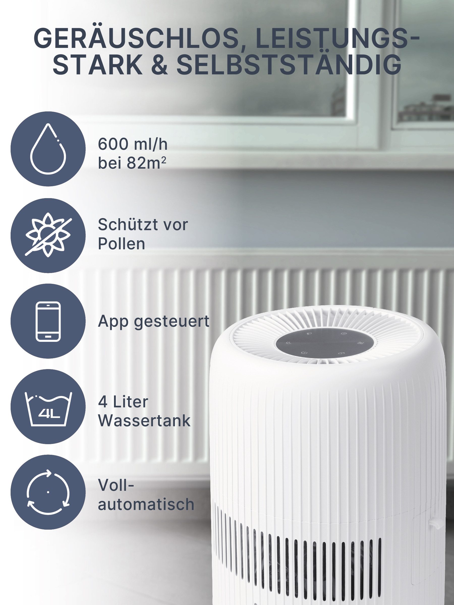 Comedes Luftbefeuchter Comedes Luftbefeuchter Umecto 600, bis 82m², 4,0 Lit günstig online kaufen