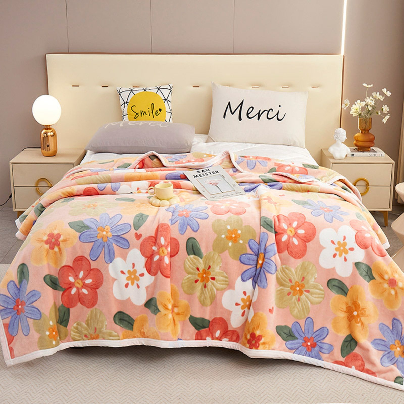 BYSURE Tagesdecke, Flanell Fleecedecke Gemütliche Plüsch-Bettdecke/Sofadeck günstig online kaufen
