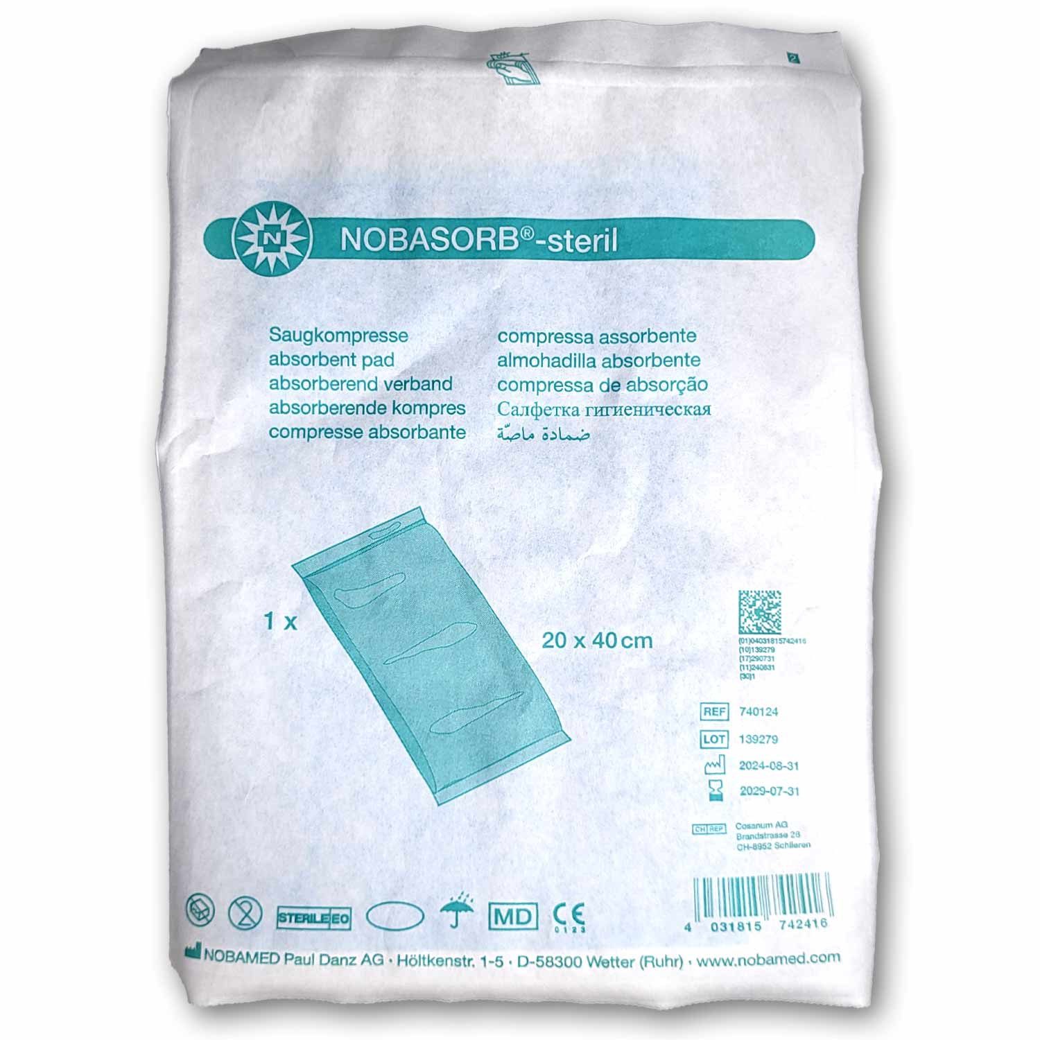 Nobamed Erste-Hilfe-Set Nobasorb® steril - 20 cm x 40 cm