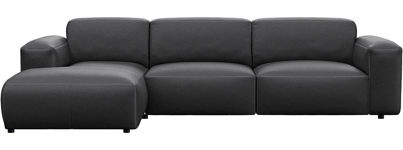 FLEXLUX Ecksofa Lucera bequem und komfortabel durch hochwertigen Sitzaufbau, L.Form, modern & anschmiegsam, Kaltschaum, Stahl-Wellenunterfederung