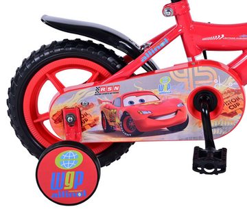 Volare Kinderfahrrad Kinderfahrrad Disney Fahrrad Cars für Jungen 10 Zoll Kinderrad in Rot