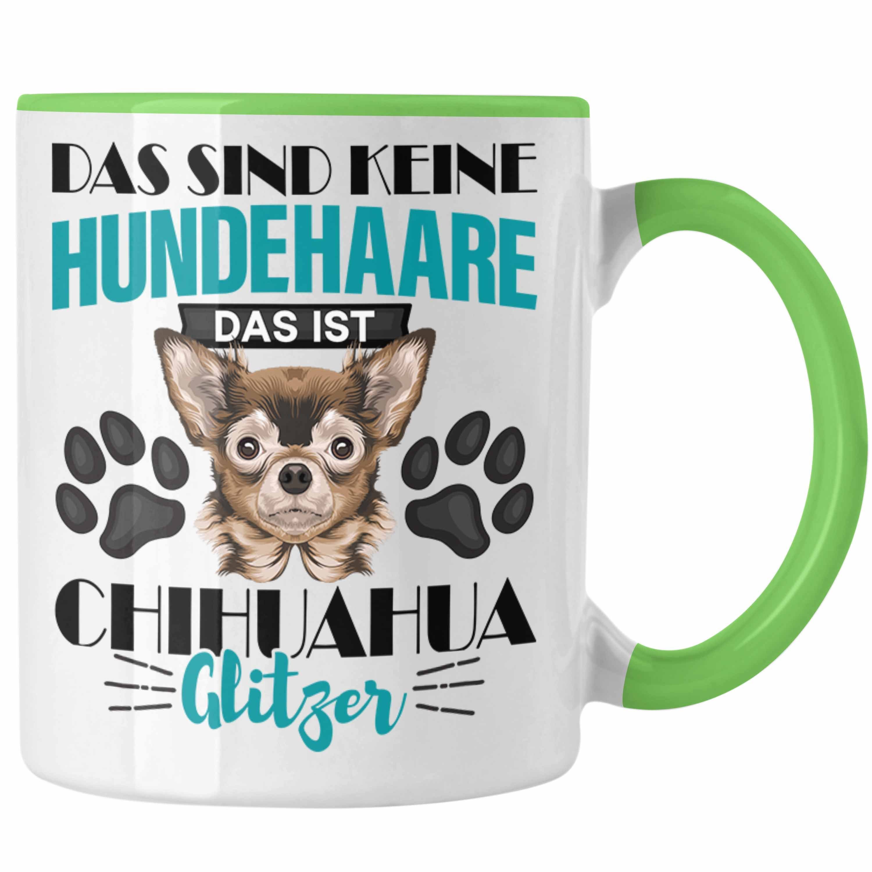 Trendation Tasse Chihuhahua Besitzer Tasse Geschenk Das Ist Chihuhahua Glitzer Hundehaa Grün