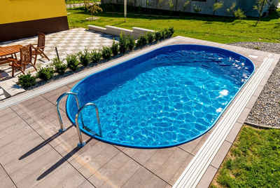 Poolomio Pool Stahlwandpool Oval Ibiza 416 x 800 x 120 cm (Set)