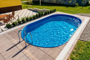 Poolomio Pool Stahlwandpool Oval Ibiza 350 x 700 x 120 cm (Set)