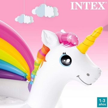 Intex Planschbecken Unicorn Babypool in süßem Einhorndesign, ‎Tragbar, Leichtgewichtig, Aufblasbar, Zusammenklappbar