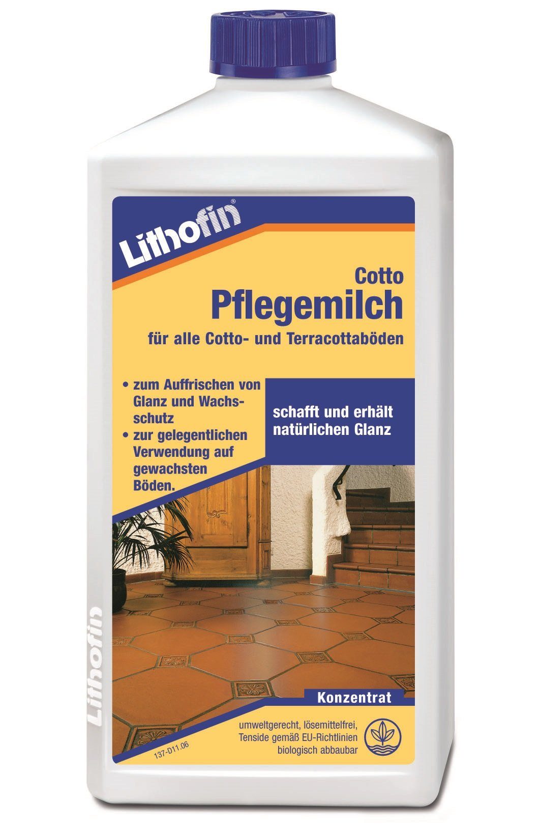 LITHOFIN Cotto Pflegemilch 1 Ltr Naturstein-Reiniger