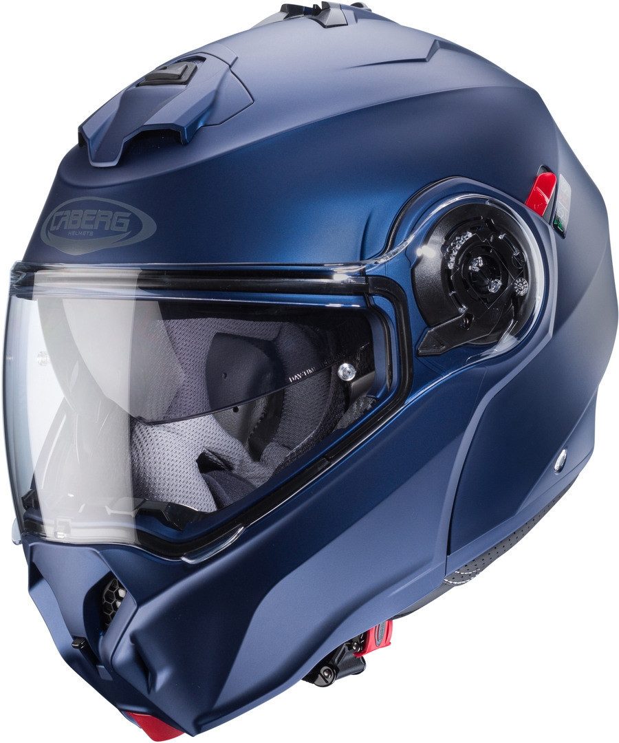 Caberg Motorradhelm Duke Evo Klapphelm, vorbereitet für Kommunikationssystem,integriertes Sonnenvisier