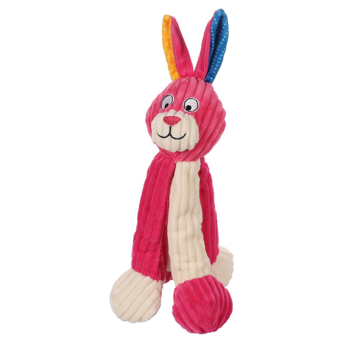 Flamingo Tierkuscheltier Hundespielzeug Kareau Kaninchen mit langen Beinen günstig online kaufen