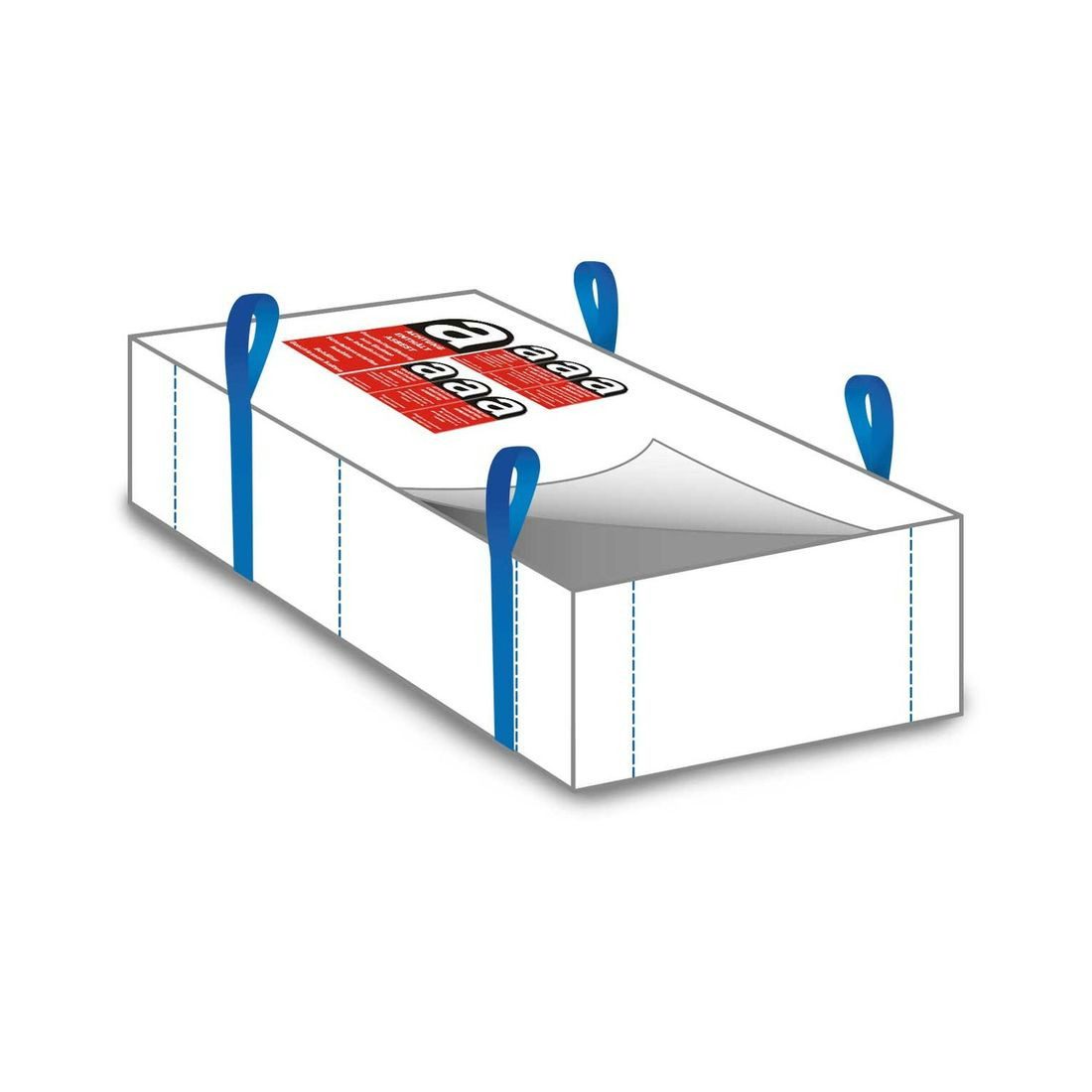 KLASEBO® Big Bag PLATTEN BAG für Asbest 260 x 125 x 30 cm Tragkraft 1000 kg #1 3 stück