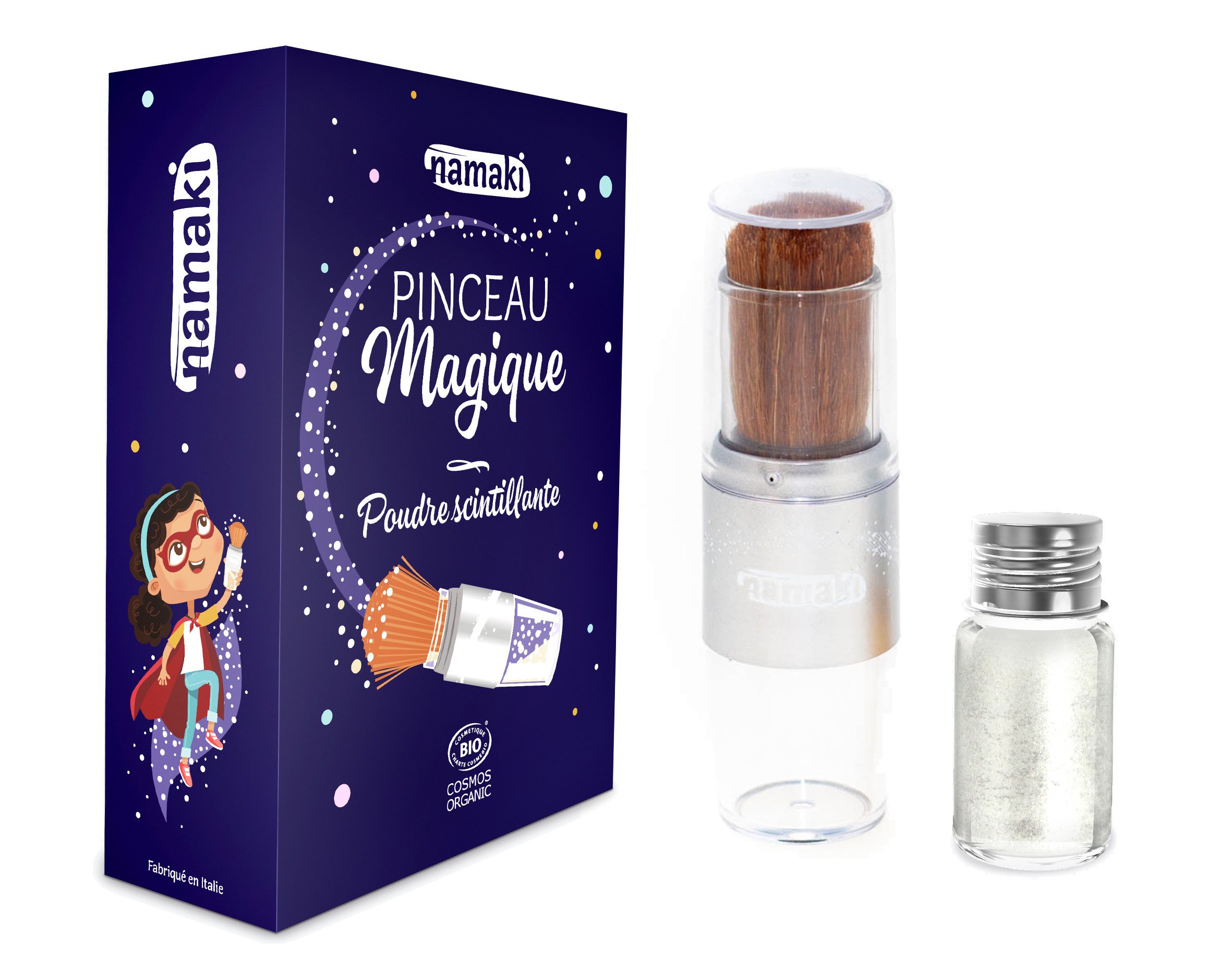 Namaki Puder Verleihe deinem Look funkelnde Magie mit schimmerndem Glitzerpuder, Bringe strahlenden Glanz auf Haut und Haar mit feinem Goldschimmer
