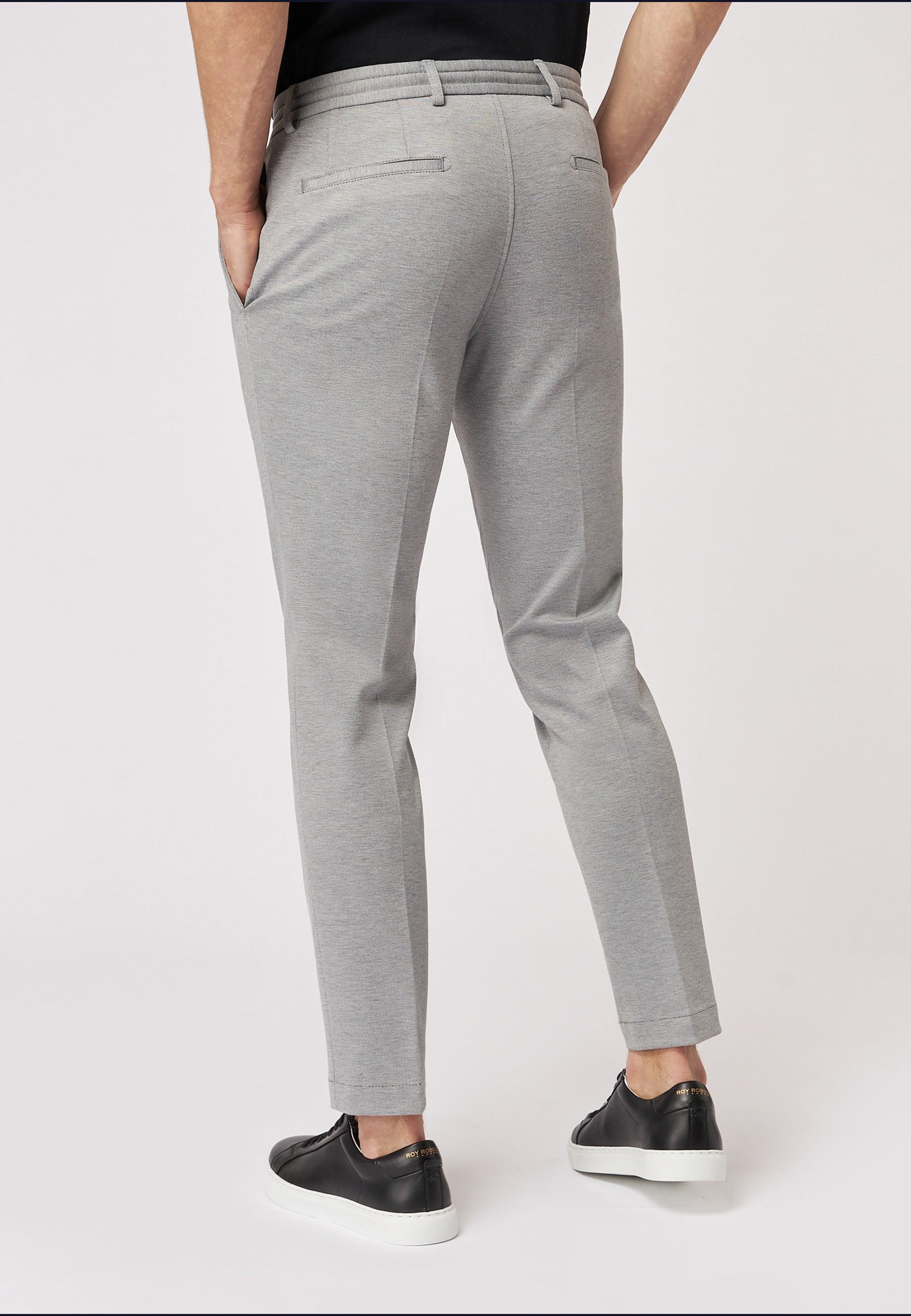 Roy Robson Anzughose Graue Drawstring Hose günstig online kaufen