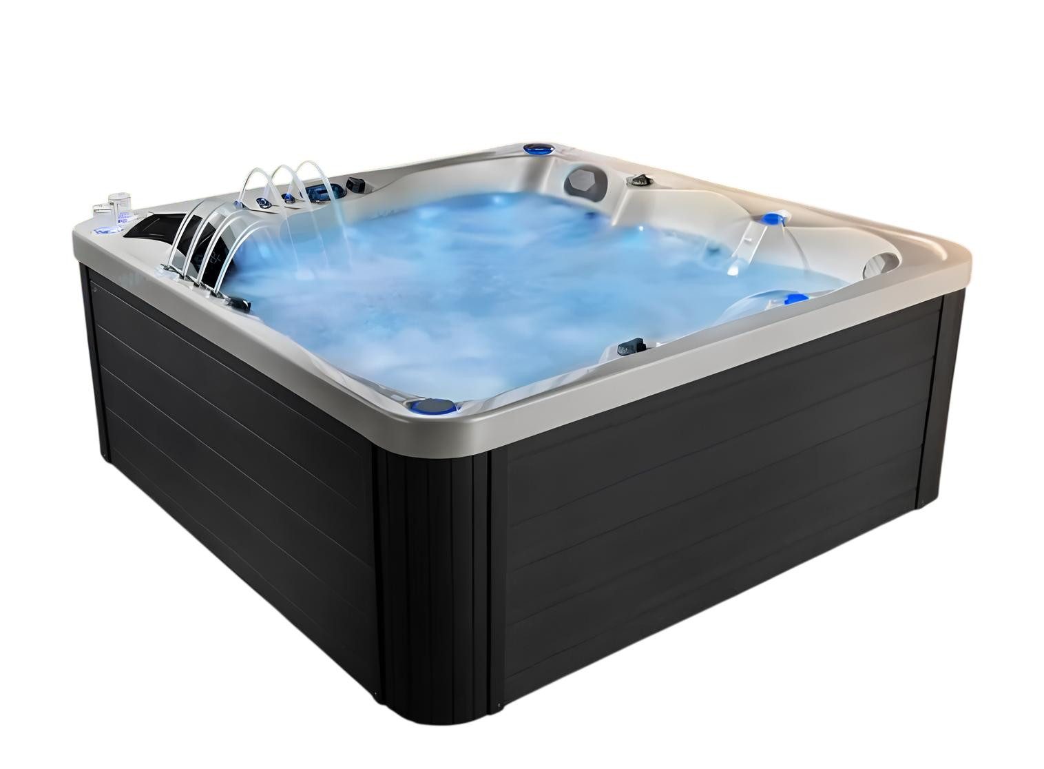 JVmoebel Whirlpool-Badewanne Blubberbad Relaxpool Weiß - Außenwhirlpool mit Massagedüsen, Made in Europe