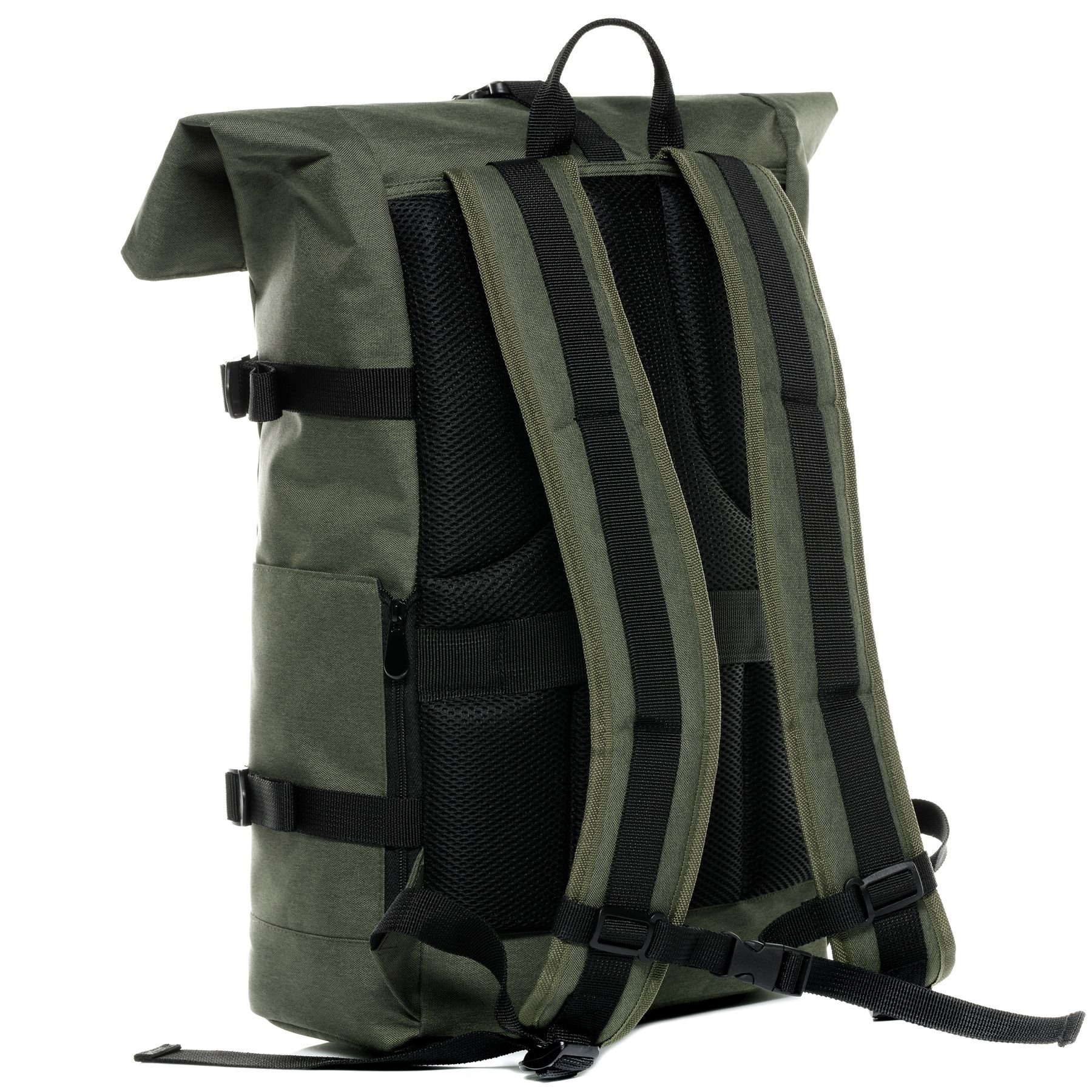 SONS OF ALOHA Rucksack XL RollTop Rucksack KANE erweiterbar Laptop-Fach groß, Tagesrucksack Laptopfach aus recyceltem Plastik, Daypack viele Fächer