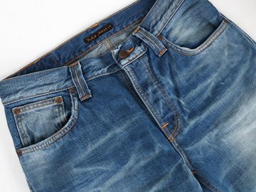 Nudie Jeans Slim-fit-Jeans Herren Destroyed Hose Bio Baumwolle - Grim Tim Johny Replica