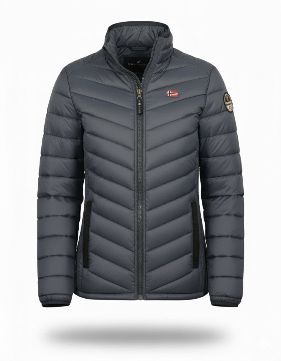 Geographical Norway Steppjacke Hochwertige Outdoorjacke CARLITI (1-St) Steppjacke Mit Kapuze Herbst Übergangs Jacke