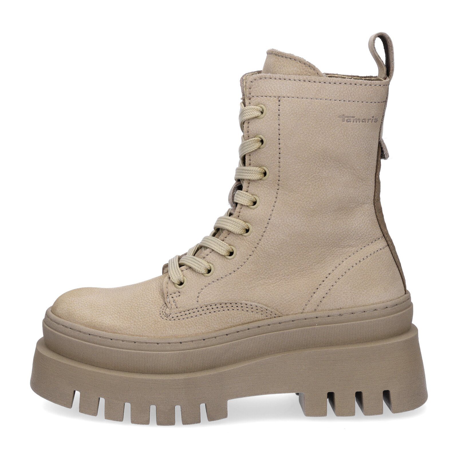 Tamaris Tamaris Damen Leder Schnürboot taupe Schnürboots