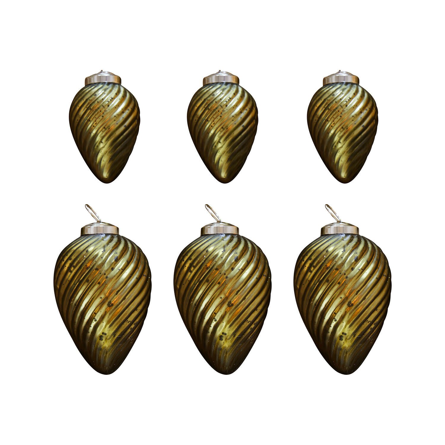 Mirabeau Christbaumschmuck Weihnachtsschmuck 6er Set Salema grün