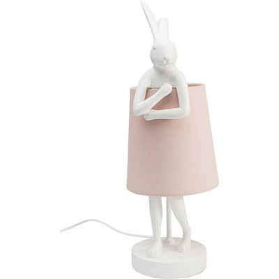 KARE Stehlampe »Tischleuchte Animal Rabbit Weiß Rosa 50cm«