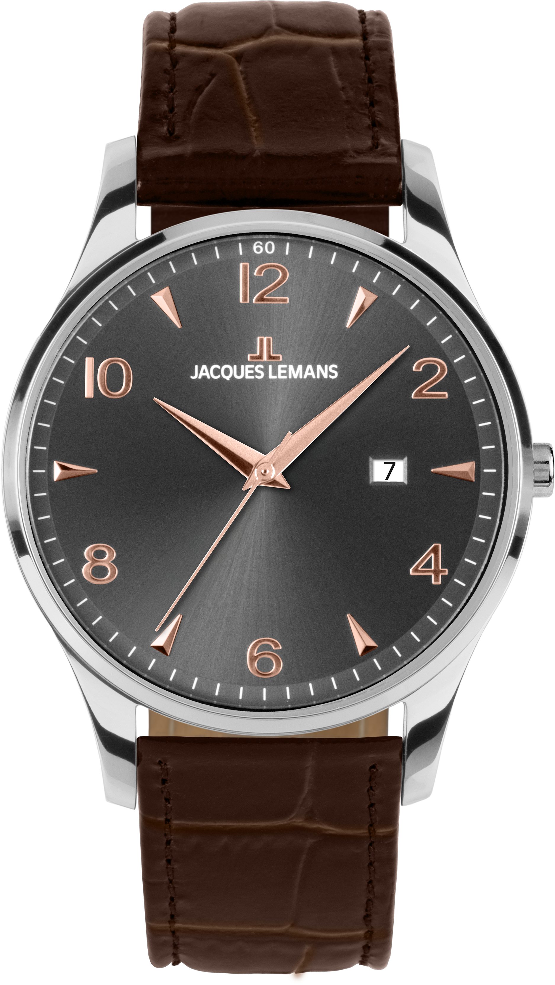 Jacques Lemans Quarzuhr London 1-2215D, Armbanduhr, Herrenuhr, analog, Tag