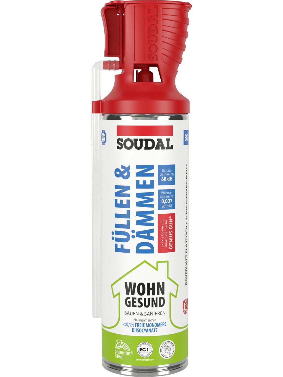 SOUDAL Montagekleber Soudal 1K Montageschaum Genius Gun 400 ml